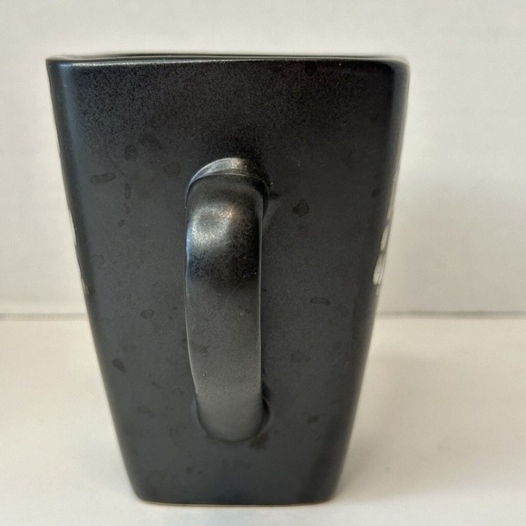 Beekman Home Brown & White Coffee Tea Mug Cup Square Marble Effect - Picture 5 of 9